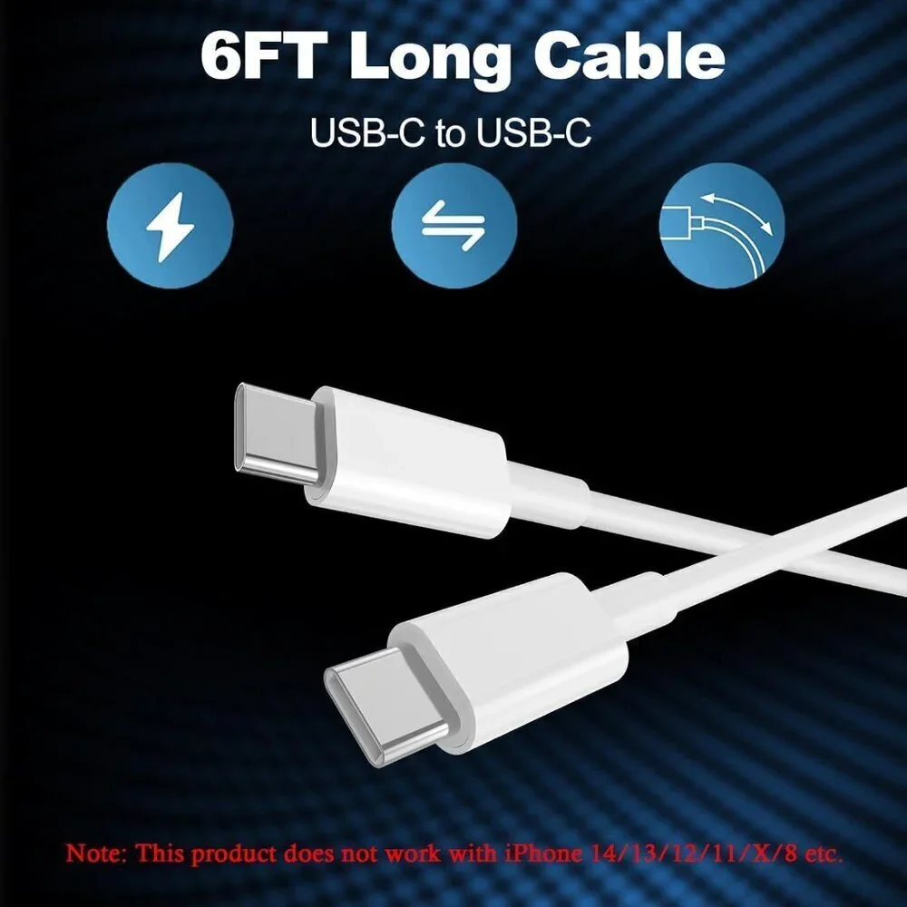 iPhone 17 16 15 Charger Fast Charging,2Pack 20W Apple iPad USB C Wall Chrager Bl